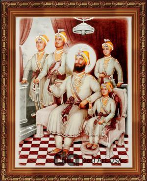 guru gobind singh with sahibzade