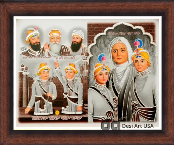 guru gobind singh with family