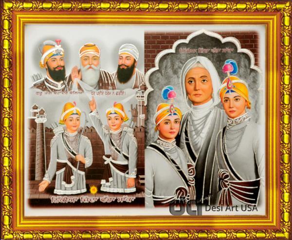 guru gobind singh with family