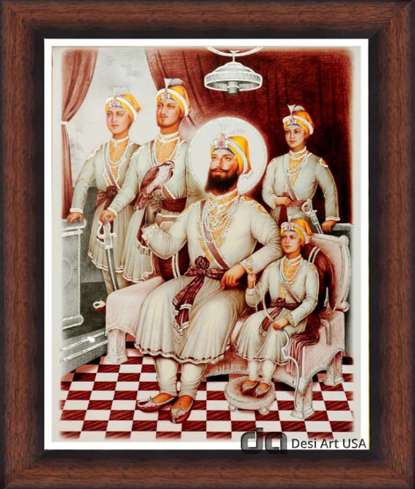 guru gobind singh with sahibzade