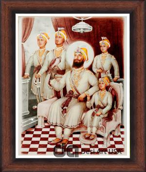 guru gobind singh with sahibzade