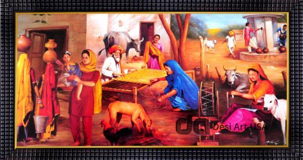 punjabi culture and tradition paintings